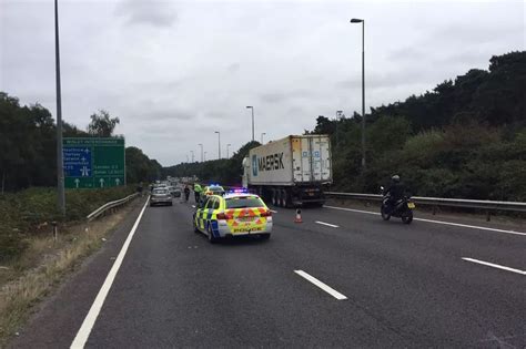 A3 London Bound Crash At Wisley Causes Five Mile Delays For Motorists