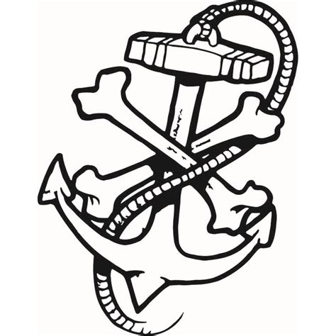 Hoosierdecal Cool Anchor Nautical Vinyl Decal For Boat Car Window 160