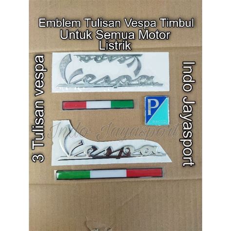 Jual Emblem Tulisan Vespa Uwinfly T Bf Goodrich V Exotic Sprinter