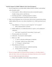 Cpsy Final Exam Study Guide Pdf Social Development In Middle