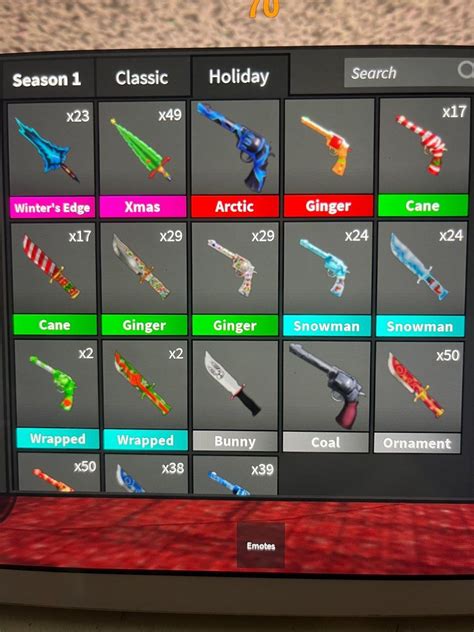 Roblox Murder Mystery 2 Mm2 Weapons Godlys Inventory 電子遊戲 電子遊戲 其他
