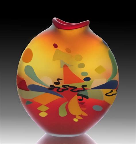 Phoenix Vessel-both sides — LACHAUSSEE BLOWN GLASS