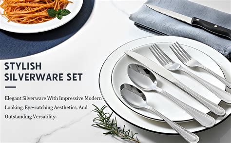 Amazon Hiware 48 Piece Silverware Set With Organizer Stainless