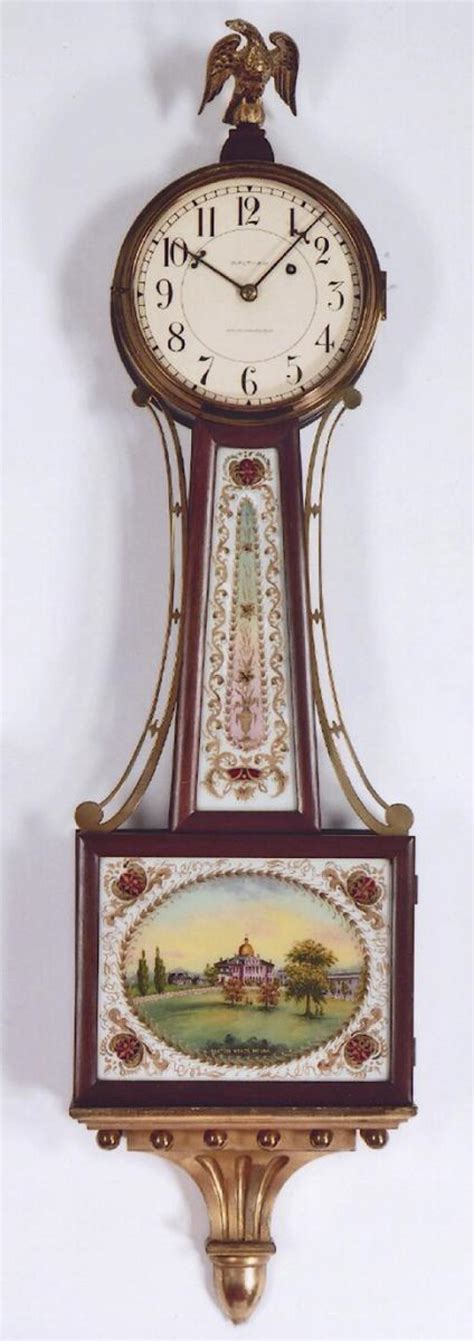 Waltham Watch Company Of Waltham Massachusetts A Wall Timepiece Or Banjo Clock Delaney