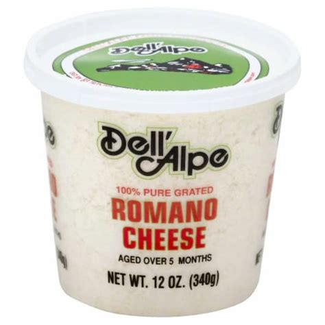 Dell Alpe Grated Romano Cheese 6 Pk 12 Oz Fred Meyer