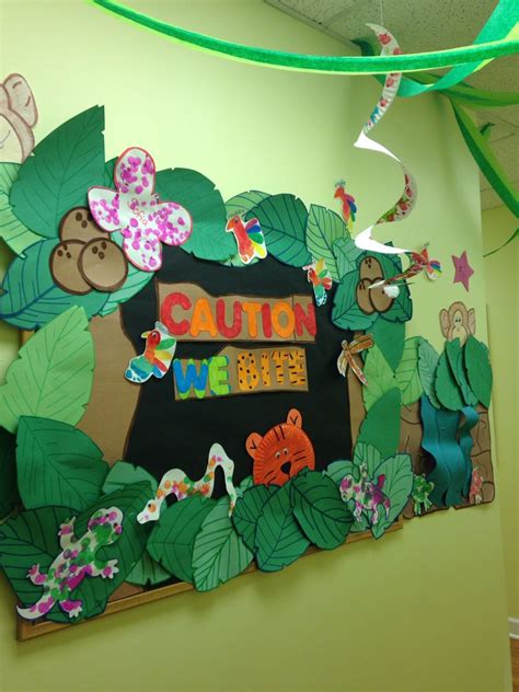 Rainforest Bulletin Board Rainforest Theme Jungle Theme Classroom