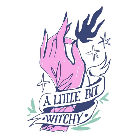 A Little Bit Witchy Doodle Png And Svg Design For T Shirts