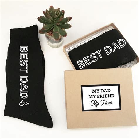 Fathers Day T Ideas Best Dad Ever Socks Fathers Day Socks Etsy