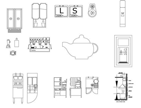 Coffee Shop Equipment Dwg At Brooke Summers Blog