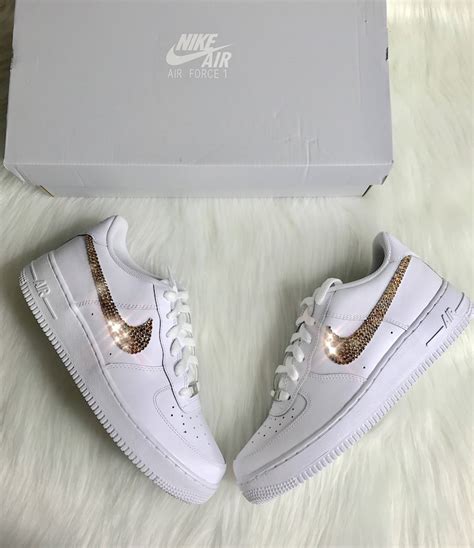 Men S Swarovski Nike Air Force With Swarovski Crystals Etsy