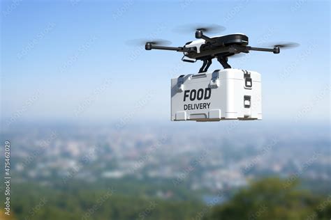 Food Delivery Drone Autonomous Delivery Robot Business Air