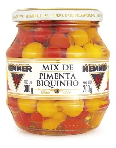 Mix De Pimenta Biquinho Em Conserva Hemmer Vidro 200g MercadoLivre