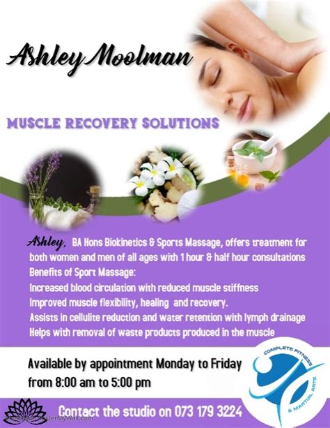 Copy Of Massage Therapist Bio Flyer Postermywall