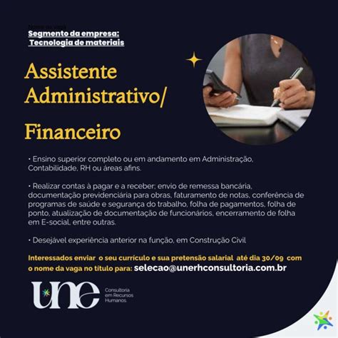 Vaga Para Assistente Administrativo Portal Vagas