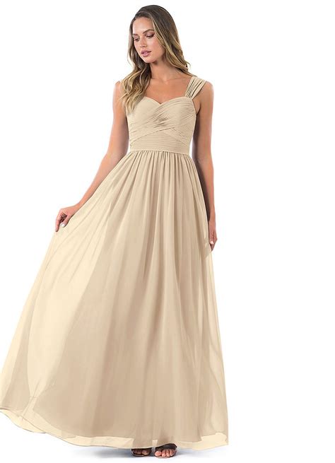 Champagne Azazie Zapheira Bridesmaid Dresses Azazie