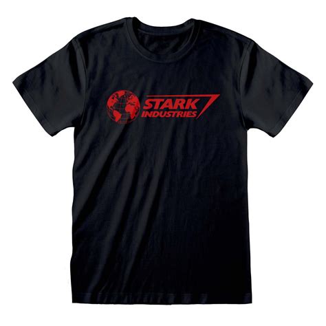 Marvel Comics Stark Industries Black T Shirt