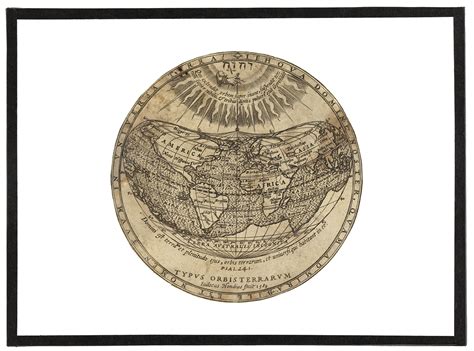 Typus Orbis Terrarum Iodocus Hondius Fecit Royal Museums Greenwich