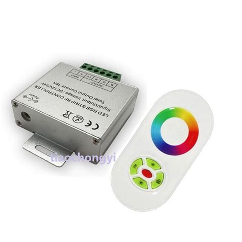 18a Rf Touch Panel Wireless Remote Controller For 5050 Rgb Led Strip Dc12v24v Ebay