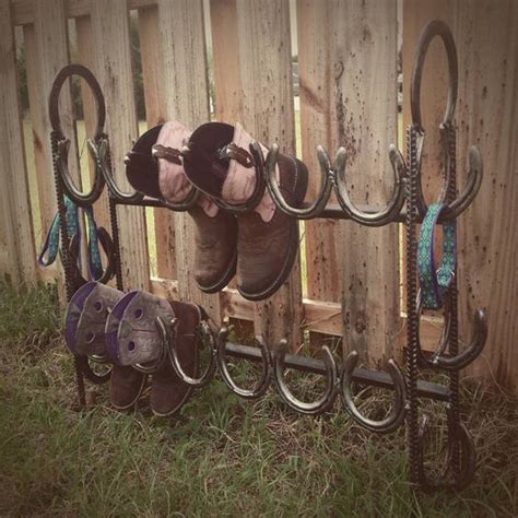 Cowboy Boots Storage Rustic Boot Storage Horseshoe Boot Storage