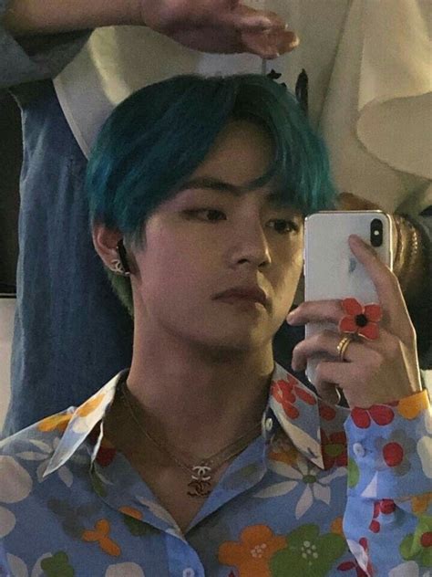 Kim Taehyung Mirror Selfie Taehyung Selca Bts Jungkook Bts Jin V Bts