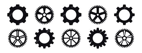 Premium Vector Gear Vector Icons Gear Icon Set Cogwheel Icon Collection