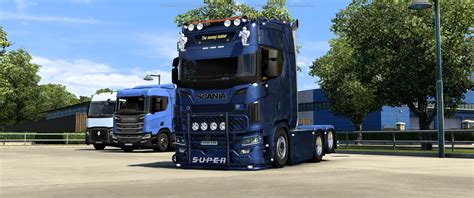 Bull Bar Tuning Part Scania Ng Hypro Bullbar With S Ets2 Mods