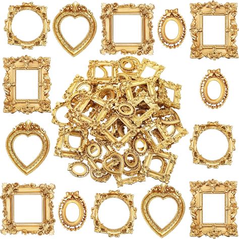 Amazon 100 Pieces Gold Vintage Resin Picture Frame Antique Photo