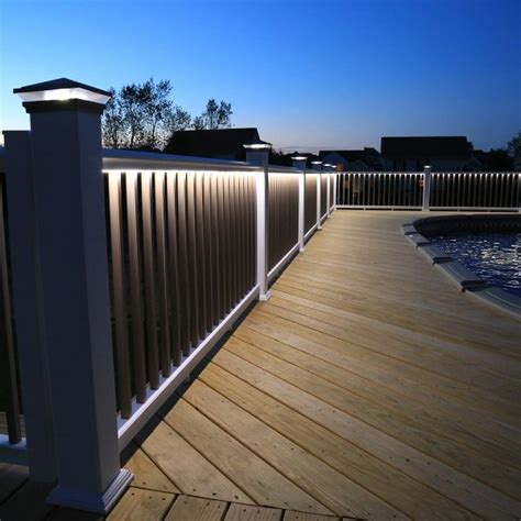 Outdoor Deck Railing Solar Lights Outdoor Lighting Ideas