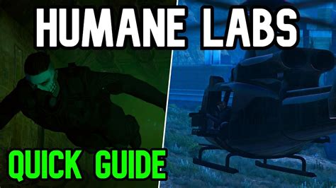 Gta 5 Humane Labs Raid Heist Guide YouTube