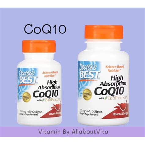 Doctor S Best High Absorption CoQ10 With BioPerine 100 Mg 60 120