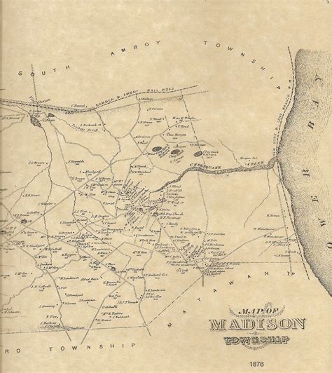 Old Bridge Madison Park Runyon Parlin Nj 1876 Maps With Homeowners