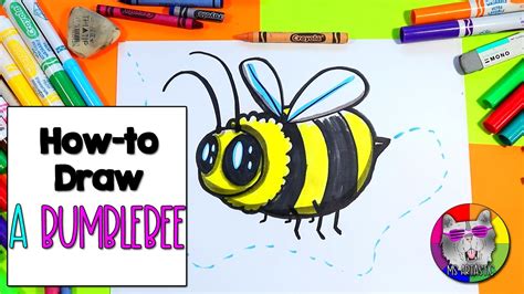 How To Draw A Bumblebee Honeybee Step By Step Drawing Tutorial For