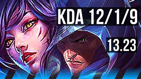 Ahri Vs Talon Mid 12 1 9 Legendary 300 Games Kr Master 13 23