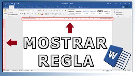 Como Ver Regla De Word En Office Word Youtube