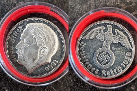 Medaille 2 Reichsmark Drittes Reich Probe 2 Mark 1938 Hitler Private