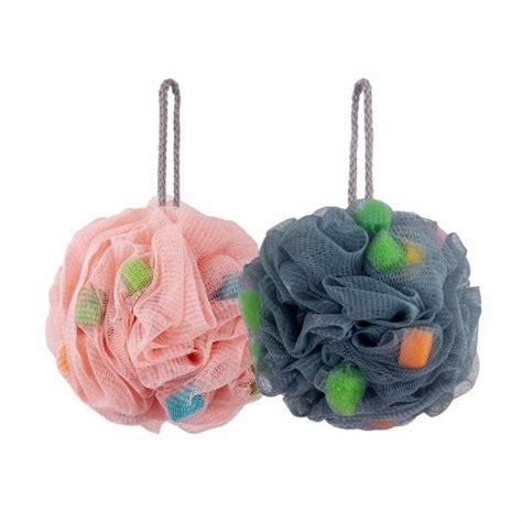 Up16 Bath Loofahs Shower Sponge Balls With Easy Foaming Sponge Grains