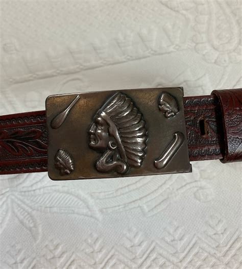 Western Tooled Steerhide Belt Gem