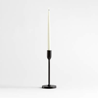 Picado Large Black Metal Taper Candle Holder By Lucia Eames Crate