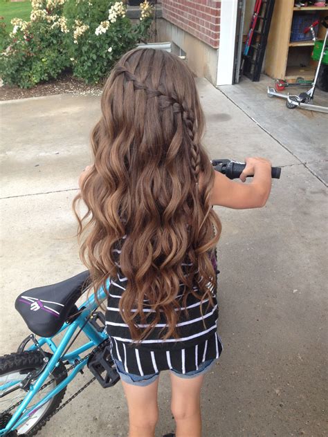 Curly Hair Waterfall Braid Hair Waterfall Braid Curly Hair Styles