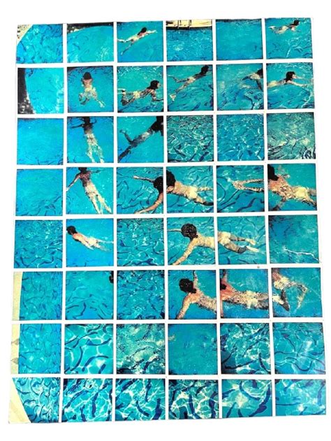 At Auction David Hockney Swimming Pool Photo Litho Print 12