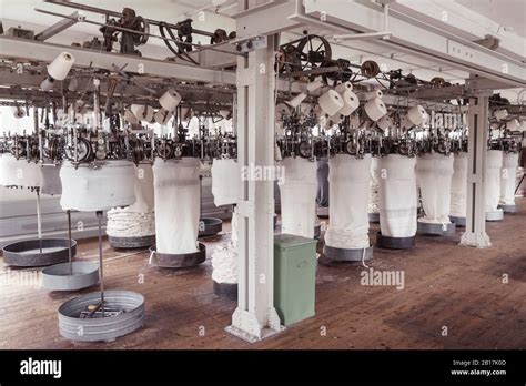 Interior of a textile factory Stock Photo - Alamy