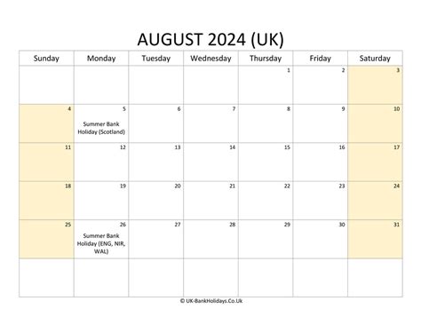 Aug Calendar With Holidays Alvina Shaina