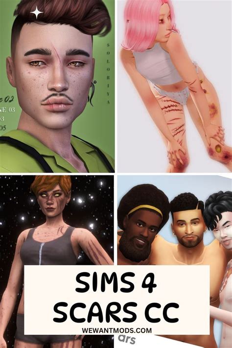 Sims Scars Cc Acne Face Body Scars In Sims Sims