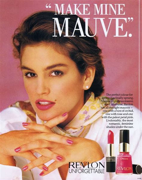 Revlon Ad 1990 Feat Cindy Crawford Makeup Ads Vintage Makeup Ads Makeup Magazine