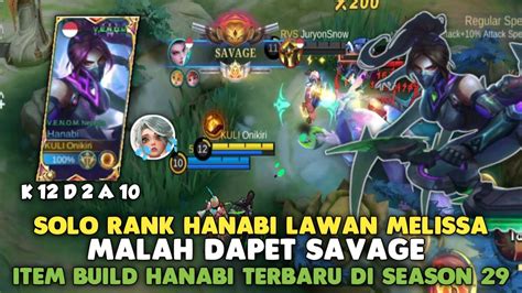 Solo Rank Awal Season Gampang Banget Dapat Savage Pake Hanabi Item