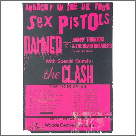 B41157 The Sex Pistols The Clash Anarchy In The Uk Plymouth 1976