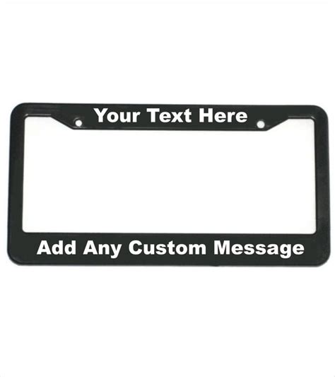 Custom License Plate Frame Car Accessories License Plate Art Etsy