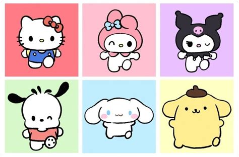 Sanrio Characters Garabatos Lindos Pegatinas Bonitas Dormitorio