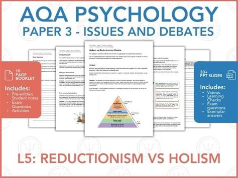 Issues And Debates Full Module Aqa Psychology Teaching Resources