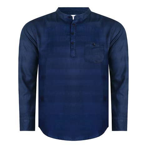 Cotton Full Sleeve Katua For Men Navy Blue Op231